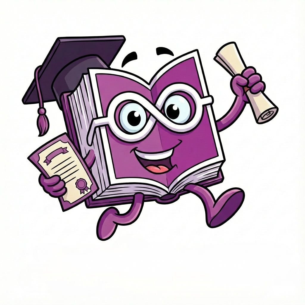 Mascot with Diploma